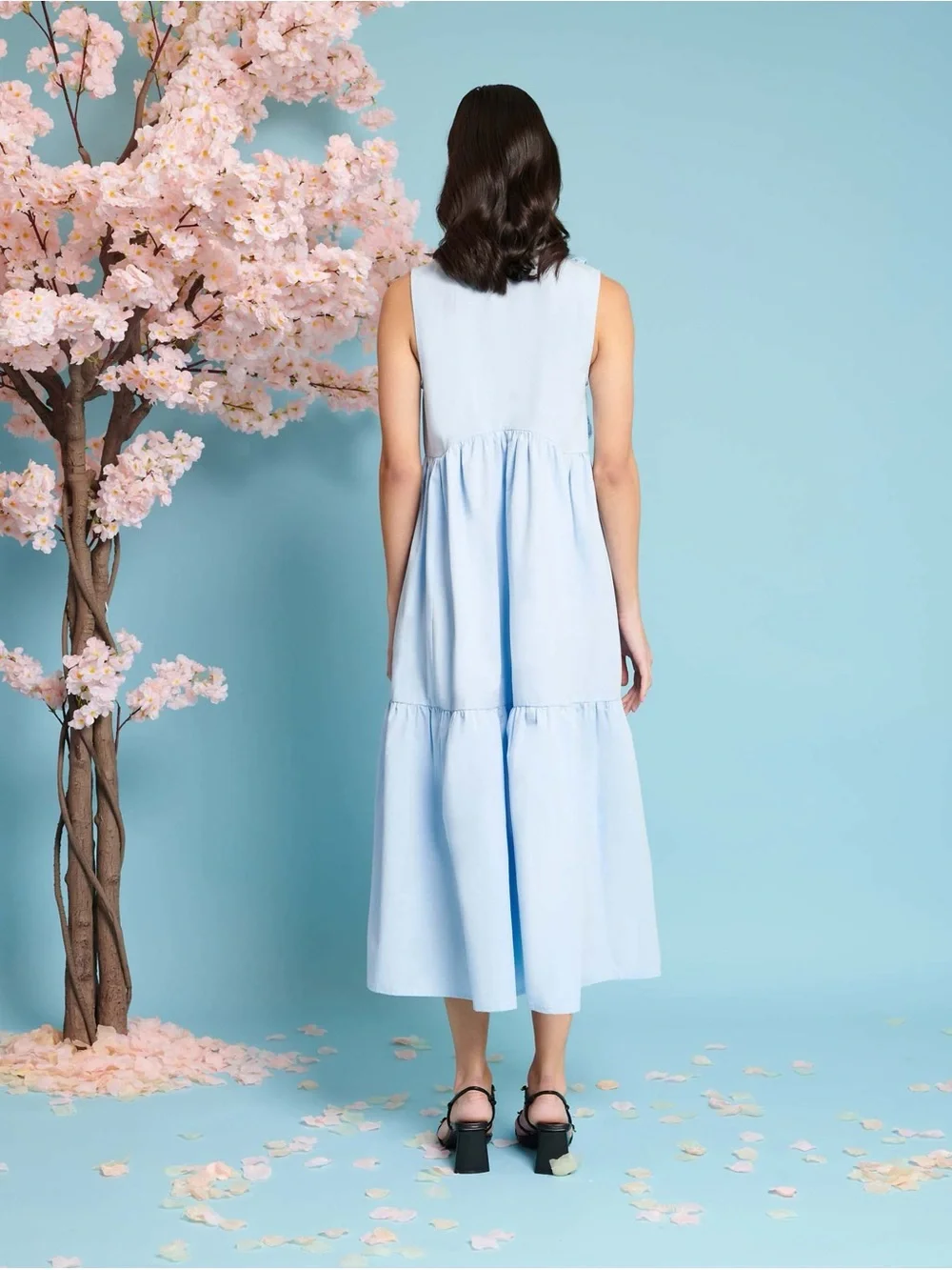 Sister Jane Baby Blue Skye Bow Midi Dress - Picture 6 of 11